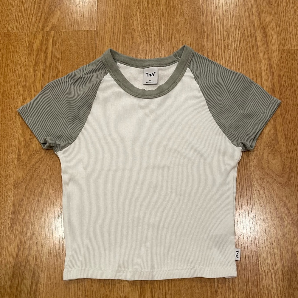 Aritzia Cropped Baseball Tee